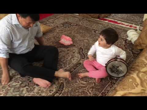 playing with Tabla, Drum - Zahra fun time