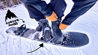 POV: First Time Trying Burton Step On Bindings