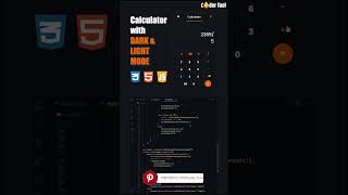 #CalculatorApp #DarkLightMode #ThemeToggle #JavaScriptProject #FrontendFun #WebAppDesign #Coding
