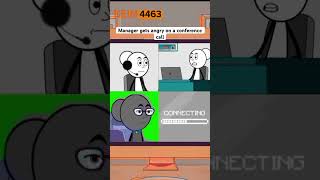 Manager gets angry on a conference call| AC: @ThirstyTumblers_Wanda| #shorts #short