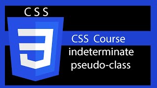 CSS Style form elements ( :indeterminate pseudo-class )