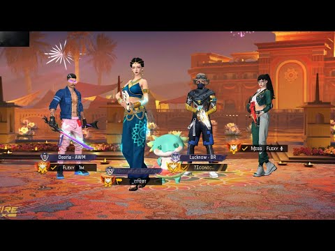 BR-RANKED match played with friends 🔥🔥 #freefire 