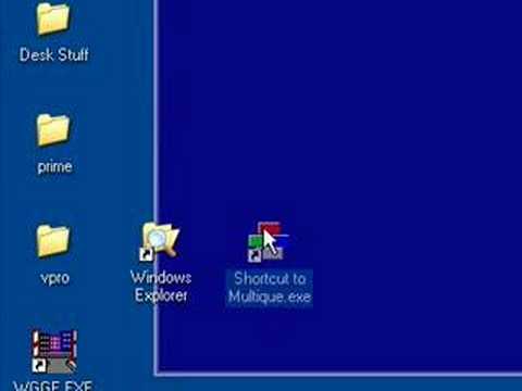 WinXP Create a program icon on desktop -- two simple methods
