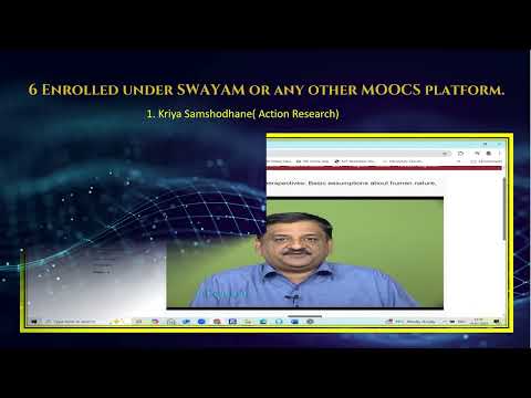 Objective Criteria 6 Enrolled under SWAYAM or any other MOOCS platform