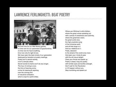 A Lecture on Postmodernism and Beat, Feminist, and Black Arts Poetry