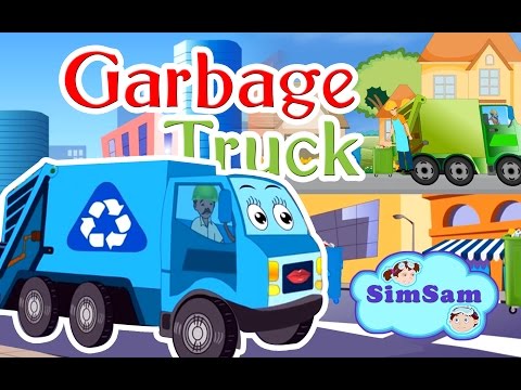 Garbage Truck Nursery rhymes | kids, children, toddlers song | by simsam