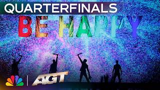Jonglissimo Creates A Happy Explosion Of Color With Their Glow-In-The-Dark Juggling Act! | AGT 2025