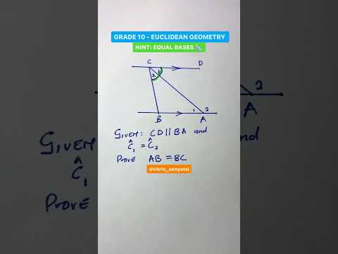 How to solve a basic euclidean geometry question | Grade 10 quiz