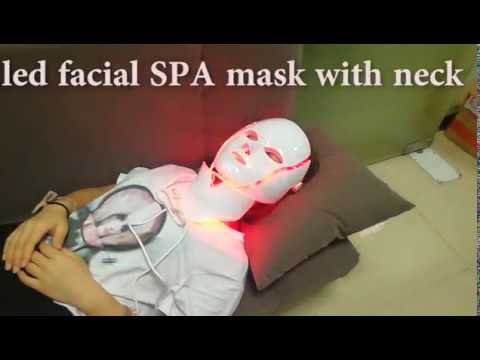 LED 7 Colors Light Microcurrent Skin Rejuvenation Facial Mask Electric Device