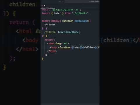 Optimizing Fonts in Nextjs #nextjs #nextjs14