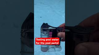 Pool water balancing for the party! #poolcleaning #poolwork #poollife #poolboy