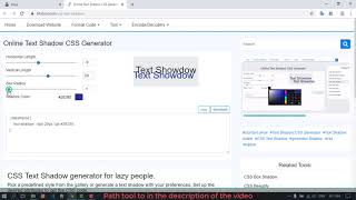 Online Text Shadow CSS Generator