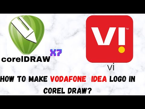 How to make Vodafone Idea logo in corel draw ? Make Vi logo in corelDRAW  in easy steps