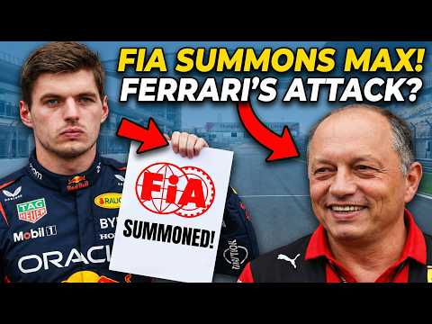 SHANGHAI SHOCK: FIA Summons VERSTAPPEN!! Is Ferrari preparing a "political" attack?