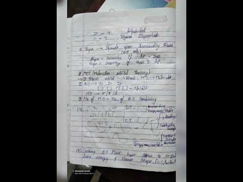 Class-11||Chemistry chapter 4-chemical bonding ||V.S.E.P.R,MOT handwritten notes//#studyvlogs #notes