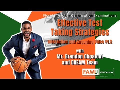 FAMU College of Education | Effective Test Taking Strategies Pt. 2 | Brandon Okpalobi | HBCU