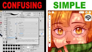 If you get easily confused, TRY THIS! 😲 Let's Try Clip Studio Paint SIMPLE MODE!