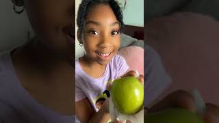 BITTING INTO AN APPLE TO MAKE MY TOOTH FALL OUT 😂 #apple