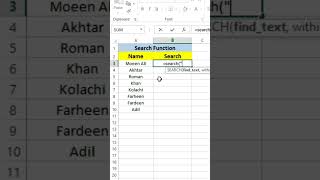 SEARCH Function in Excel | Find Text Easily