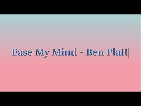 Ease My Mind - Ben Platt | Cover by Luke Herczeg