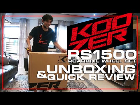 Koozer RS1500 Road Bike Wheelset unboxing and quick review