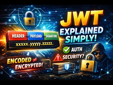 JWT Explained Simply 🔐 | JSON Web Token Architecture, Flow & Security Pitfalls