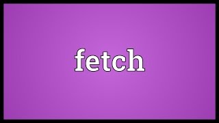 Fetch Meaning