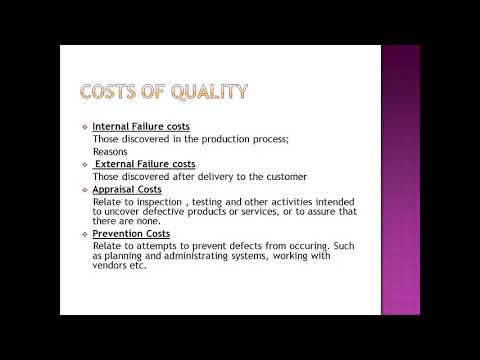 Costs of Quality English