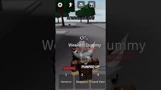 Weakest dummy has gone god mode #roblox #glitch #bug #confusing