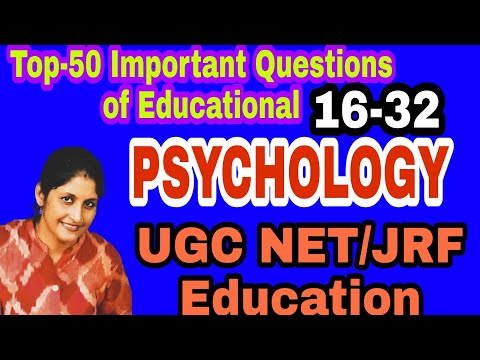 Top-50 Important questions of Educational Psychology #Psychology#मनोविज्ञान #previousyear question