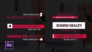 Create Any Type of Lower Third in After Effects | Tutorial