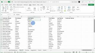 10-1. Flash fill: Separate and merge data using flash fill