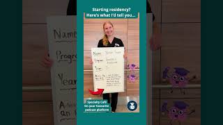 Advice for New Residents: Dr. Tegan Turner!            #residency  #emergencymedicine