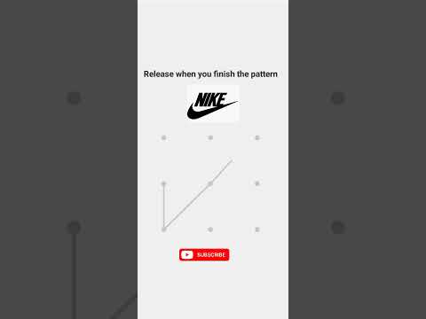 NIKE LOGO ✅ PATTERN LOCK🔐 // #shorts #nike #pattern #lock #logo
