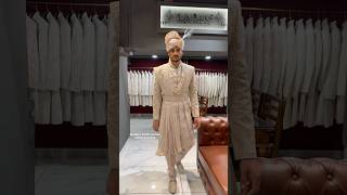 Beautiful groom Sherwani from Kundans bridal couture Chandni chowk #groom #shorts #beautiful