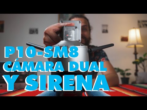 Camára de vigilancia y seguridad con Cámara Dual y Sirena - P10-SM8