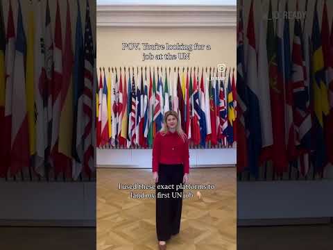 the exact platforms that helped me land my first UN job