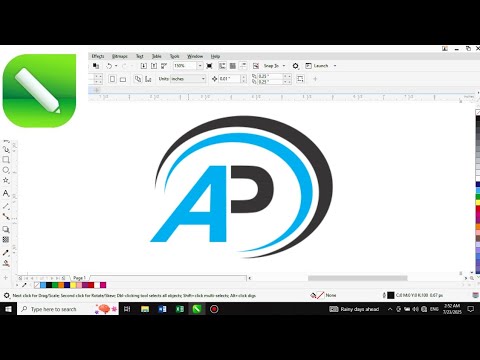 🔥 AP Logo Design in CorelDRAW | Professional Logo Making Tutorial