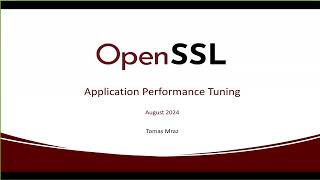 Performance Tuning with OpenSSL