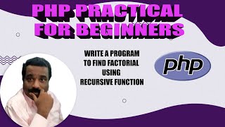 HOW TO FIND FACTORIAL USING RECURSIVE FUNCTION IN PHP