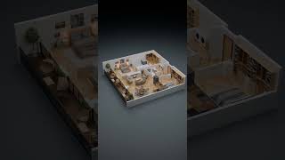 3D Floor Plans #3d #animation #architecture #visualization #archviz #floorplans