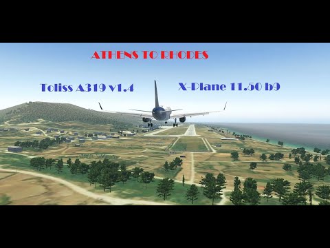 Athens (LGAV) To Rhodes (LGRP) - Toliss A319 v1.4 - X-Plane 11.50 b9