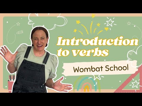 Introduction to Verbs | Fun Grammar Lesson for Kids | Wombat School (Grade 1 & 2 English)