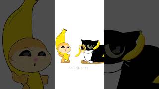 Maxwell Cat Killing Banana cat - Banana attack #catcartoons #shorts