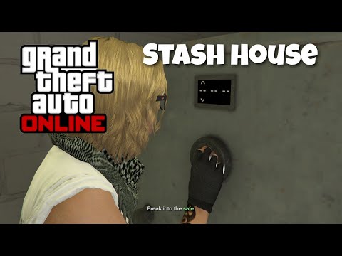 How to do the new stash house missions in GTA online, and where to find the Code!!