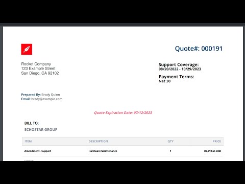 Adding Branding Info to a Quote