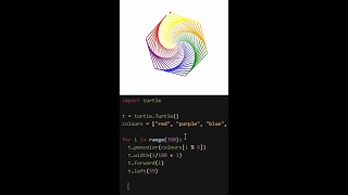 🌈 Watch how I create this awesome pattern with just a few lines of Python! 🐍