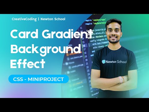 Card Gradient Background Effect | CSS - MiniProject | E-03 | HTML, CSS JavaScript (Step by Step)