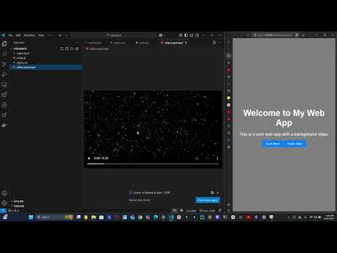CREATE VIDEO BACKGROUND WEB WITH GROK, MISTRAL, CLINE AND VSCODE
