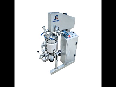 cosmetics, pharmaceuticals, liquid soap Lab Scale Vacuum Emulsifying Mixer Homogenizer